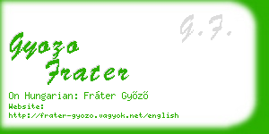 gyozo frater business card